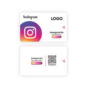 İnstagram Yorum Kartı / İnstagram Beğeni Kartı / İnstagram Takipçi Kartı (NFC / QR)