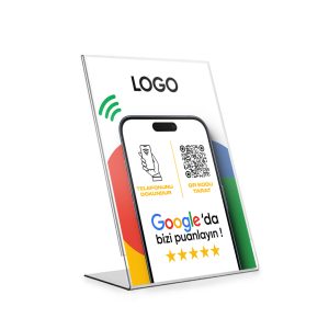 Google Yorum Standı / Google İşletme Standı (NFC / QR)